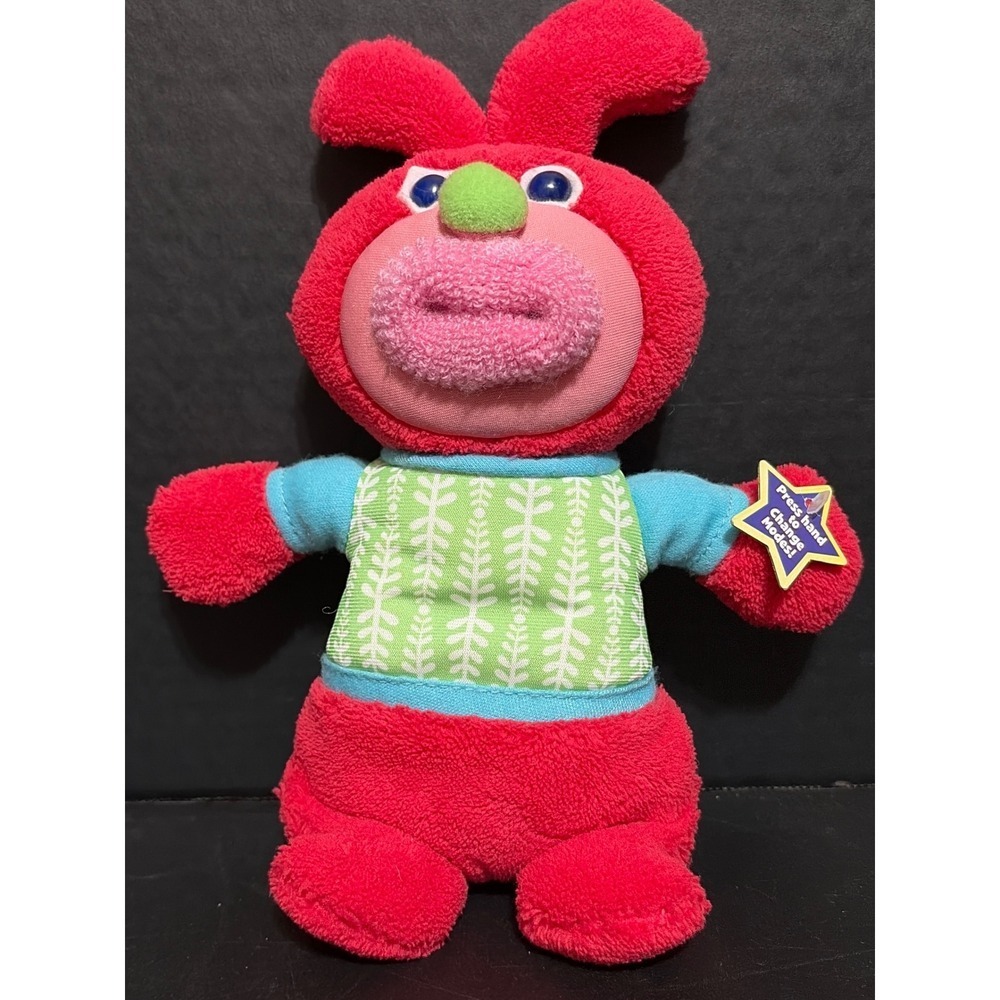 Mattel Sing-a-ma-jigs Red Interactive Singing Plush Toy Green Vest 2010 Tested